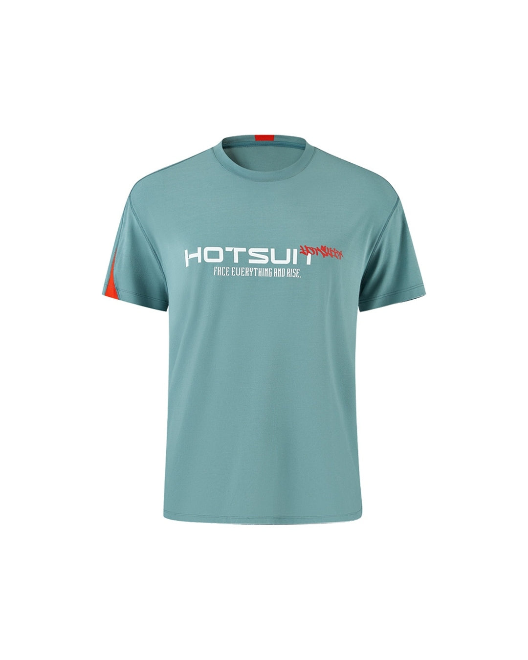 Hotsuit Training Functional T-shirt; #color_Stormy Sea/Fiery Red