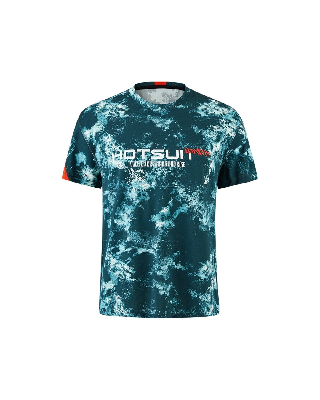 Hotsuit Training Functional T-shirt; #color_Chalk green/Fiery Red