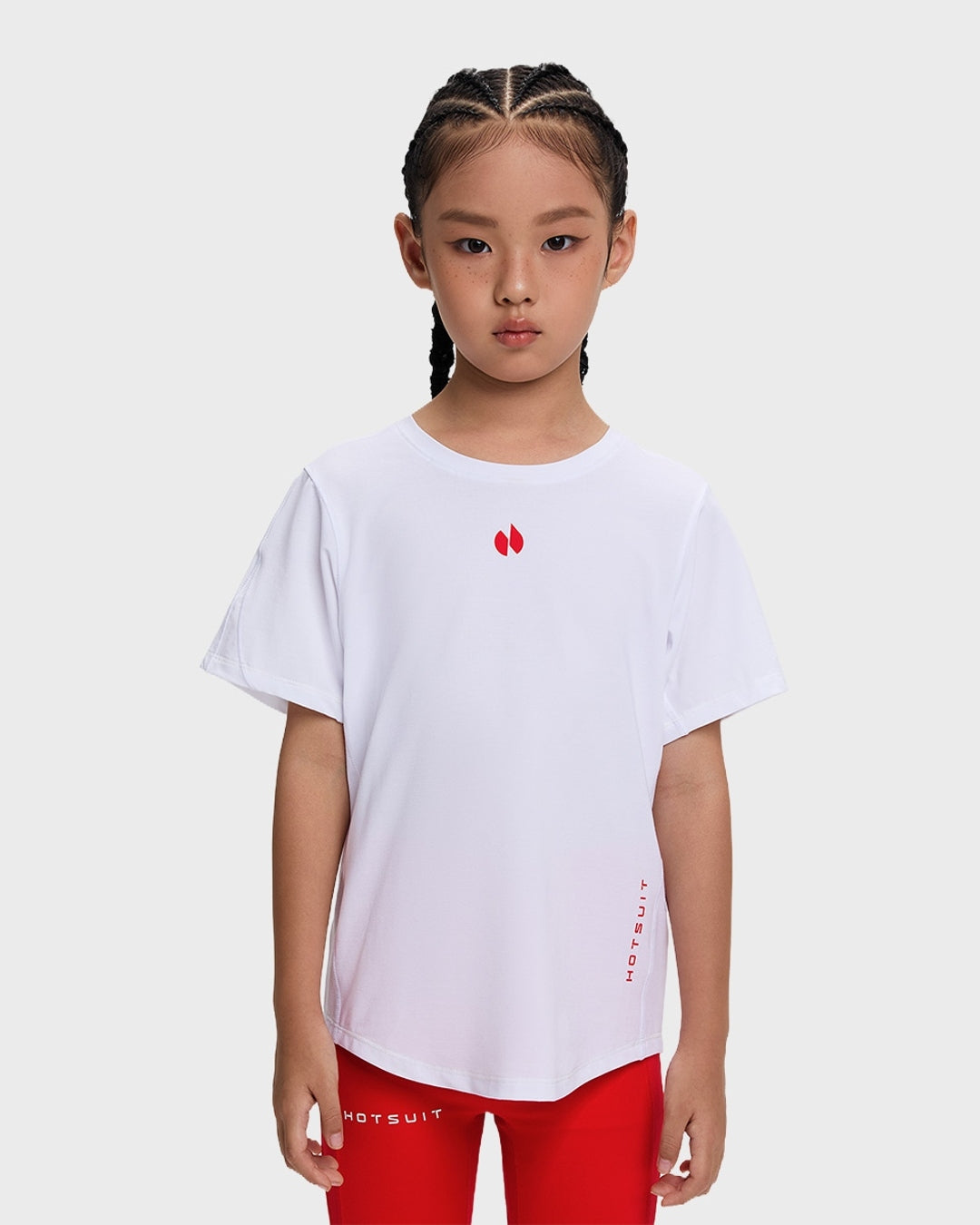 HOTSUIT Kid's T-shirt; #color_Silver White