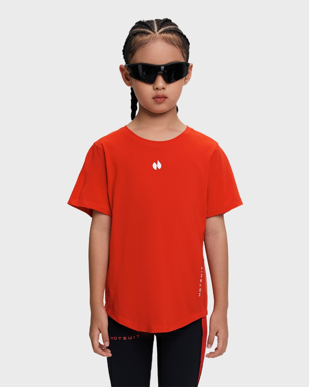 HOTSUIT Kid's T-shirt; #color_Fiery Red