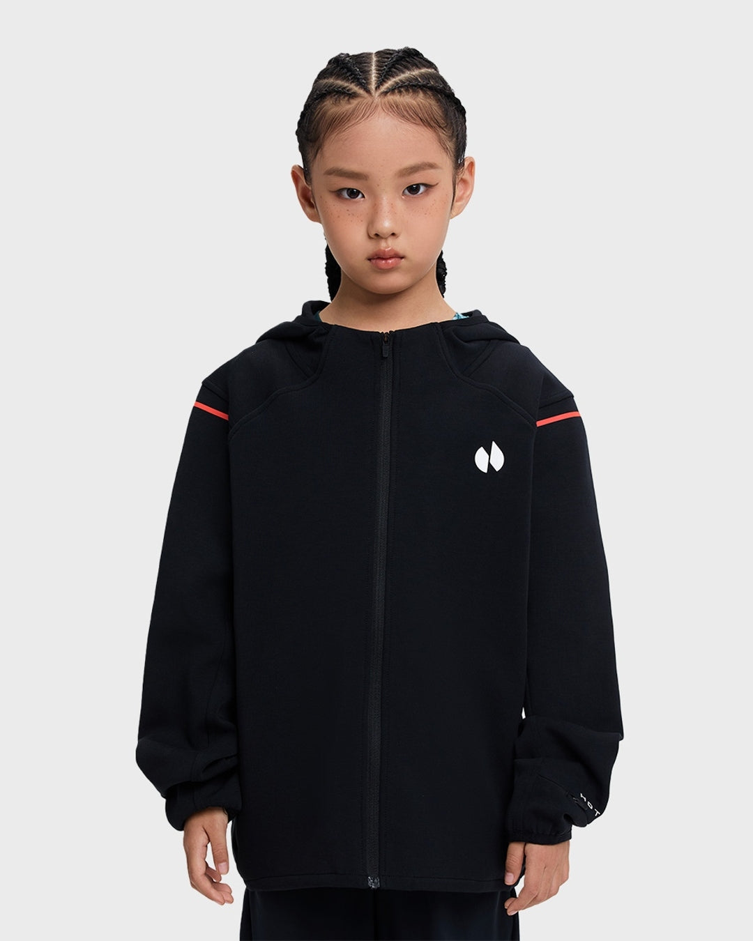 Kid's Full Zipper Hooded Jakcet