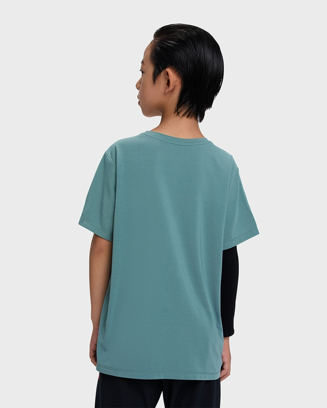 HOTSUIT Kid's T-shirt; #color_Stormy Sea/Fiery Red