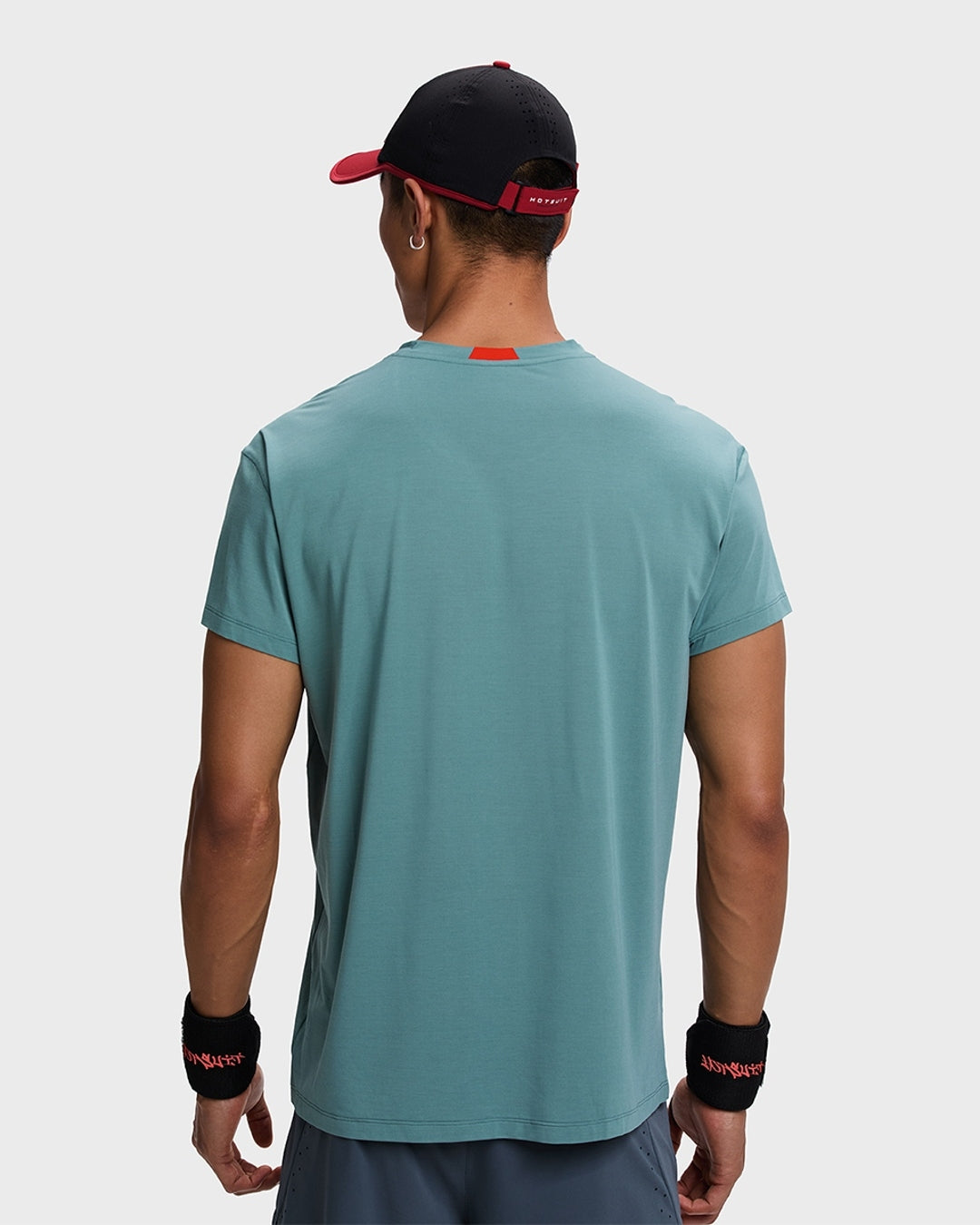 Hotsuit Training Functional T-shirt; #color_Stormy Sea/Fiery Red