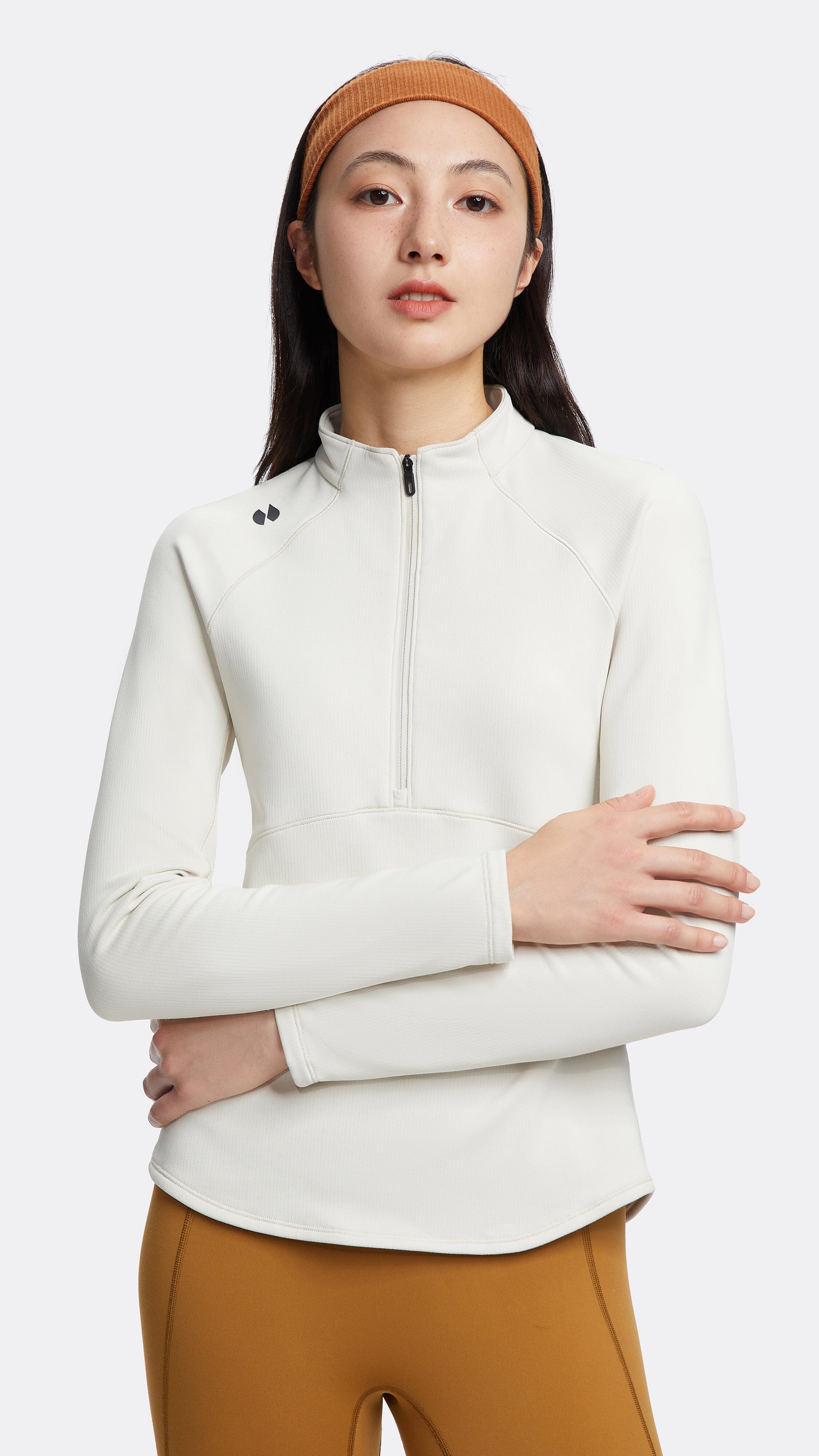 Half zip shirt women's best sale