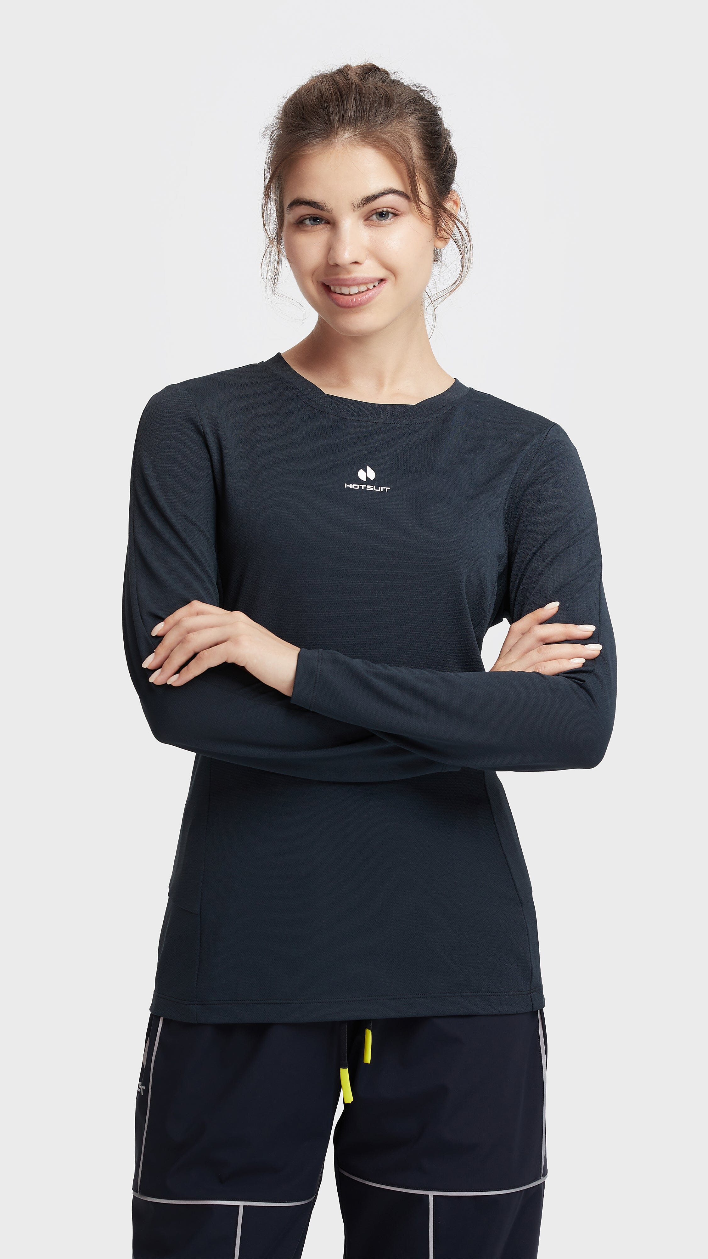 HOTSUIT Women Crewneck Tech long T-Shirt