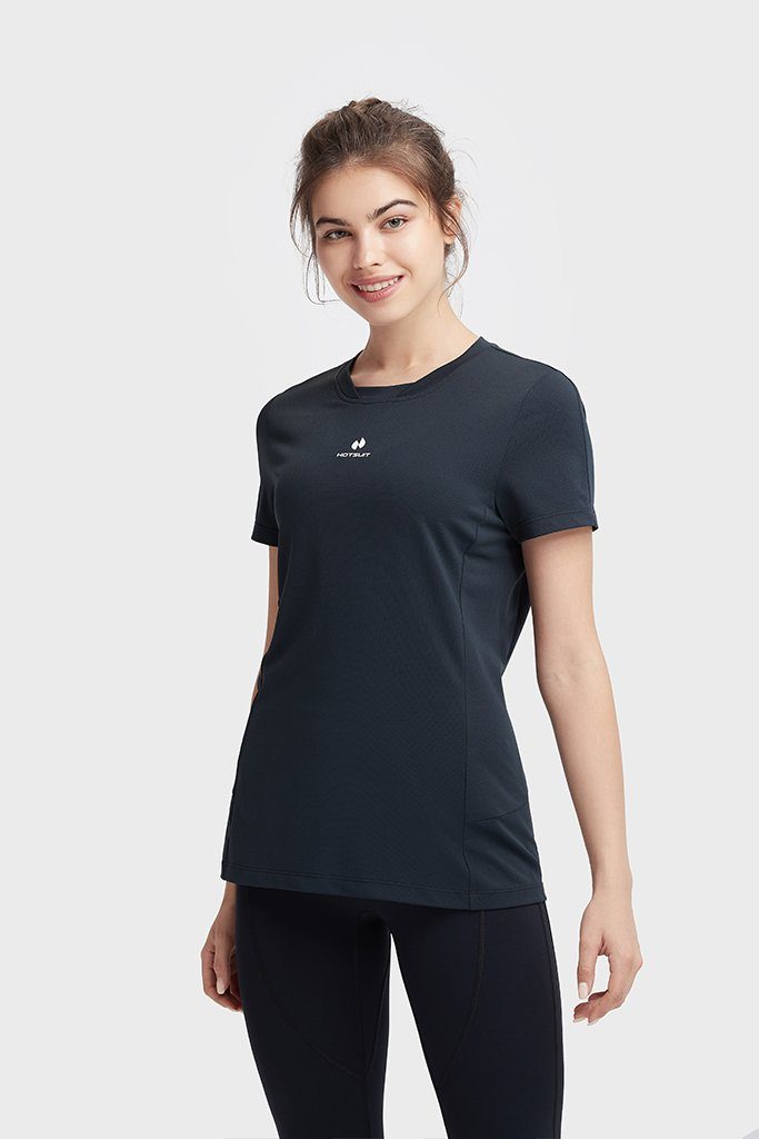 HOTSUIT Women Crewneck Tech Short T-Shirt