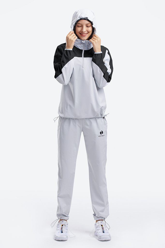 HOTSUIT Women Half Zip Hoodie Sauna Suit