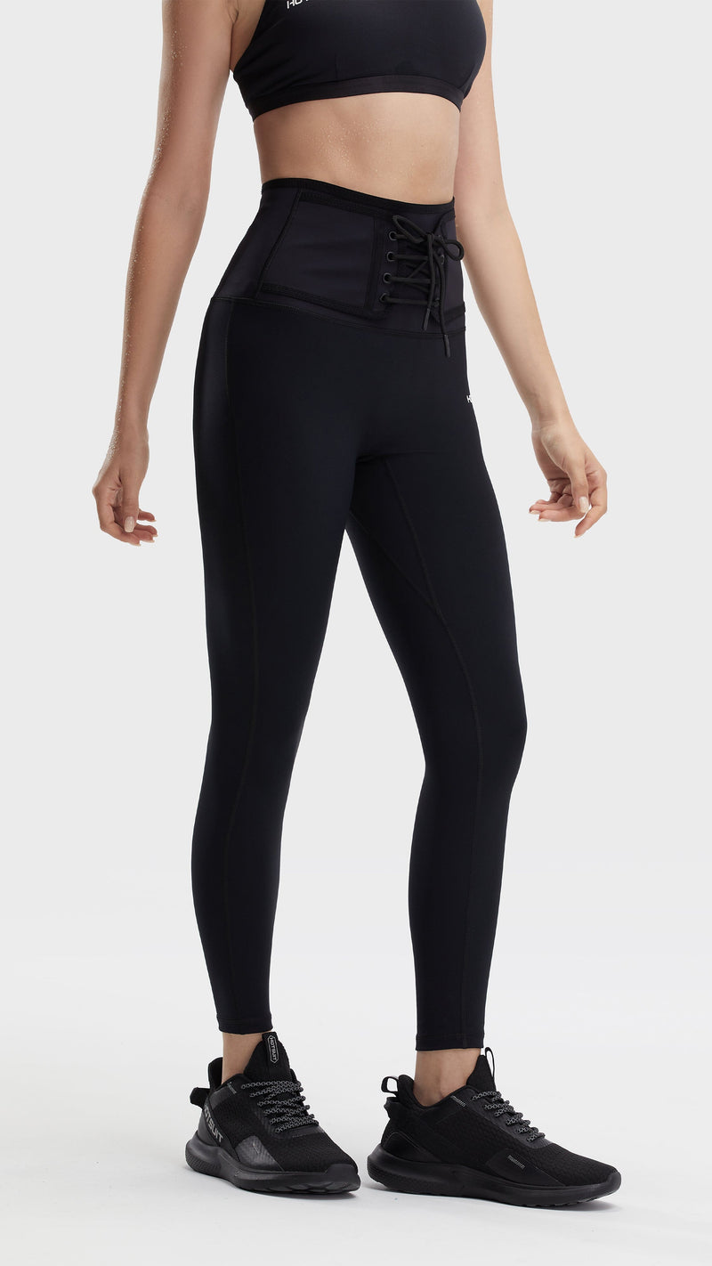  LIYUN Sauna Pants for Women Weight Loss Sauna Suits Body Shape  Slimming Workout Exercise Training Leggings Women High Waist Sauna Leggings  Sauna Suits (Color : Black, Size : X-Large) : Sports